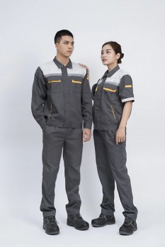 Bảo Hộ Lao Động Màu Ghi Đậm